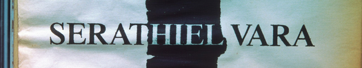 Text 'SERATHIEL VARA' on a blurred background
